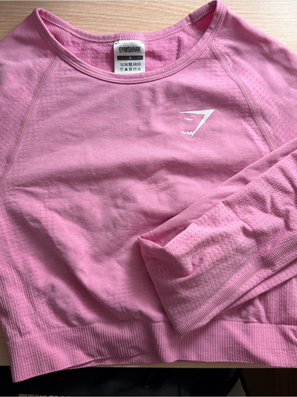 Gymshark Pink Seamless Crew Neck Long Sleeve Top